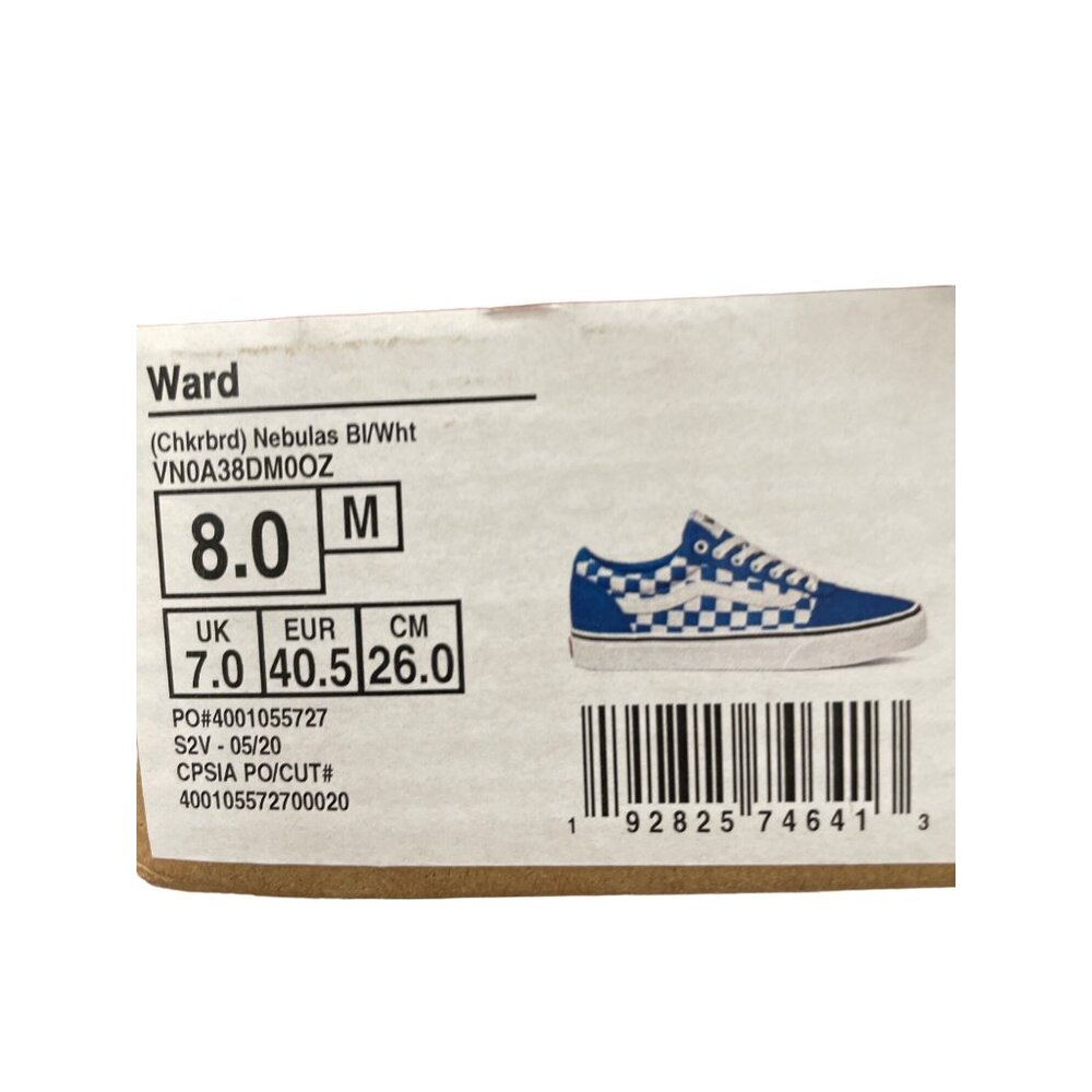 Vans Off the Wall Mens Blue Ward Skate Shoes Size 8 SKU 1439 - Picture 6 of 6